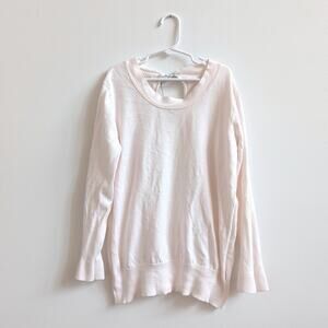J. Crew Factory Lightweight Sweater Womens Sz Small Cream Basic Layering